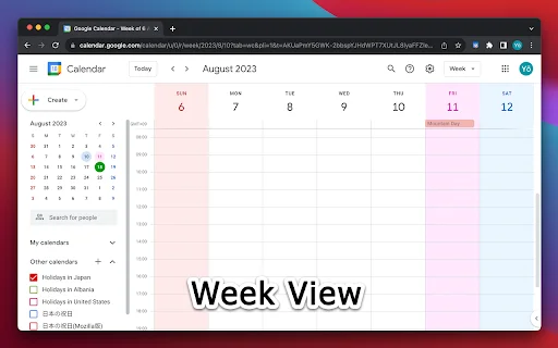 ดาวน์โหลด G-calize ล่าสุด – ปรับแต่งสี Google Calendar ให้สวยงามและอ่านง่าย - Screenshot 2